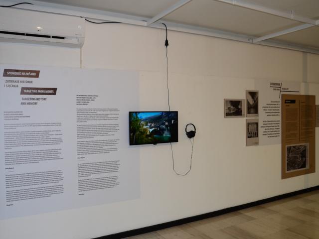 The exhibition "Targeting Monuments" opens in Sarajevo