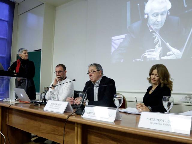 Presentation of the narrative Targeting History and Memory, museum Mimara, Zagreb