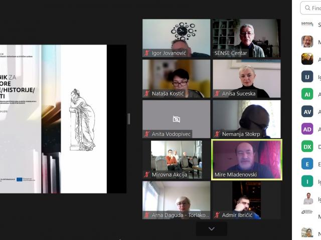 "De-Weaponizing History" - SENSE webinars for history teachers 
