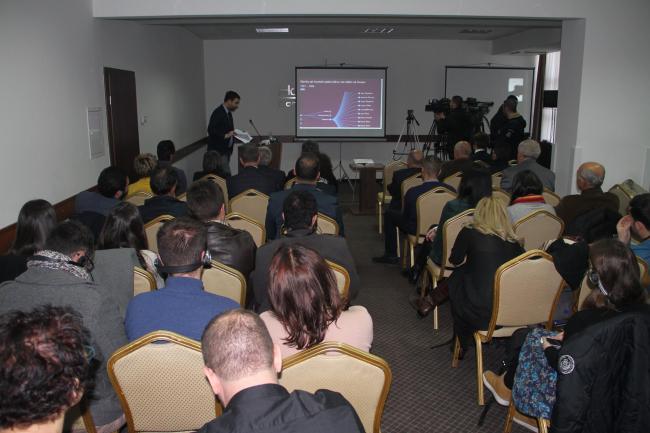Targeting History and Memory web narrative presented in Prishtina