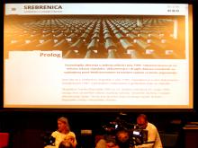 "Srebrenica- genocid u osam činova" interaktivni narativ, prezentacija u Zagrebu