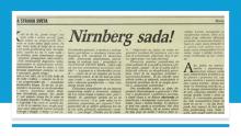Faksimil teksta Mirka Klarin iz Borbe  maj, 1991. godine